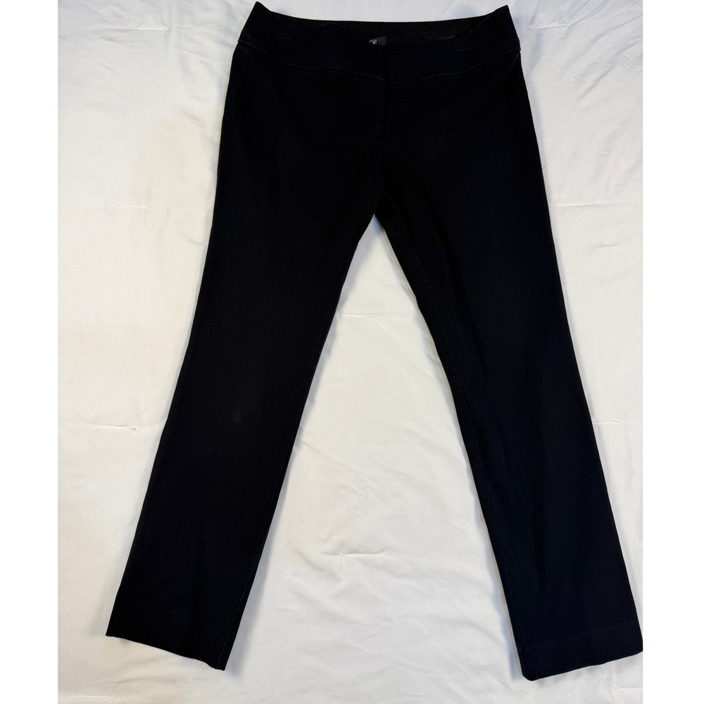 Ann Taylor LOFT Marisa Ankle Pants Womens 8 Black Career Workwear Trousers